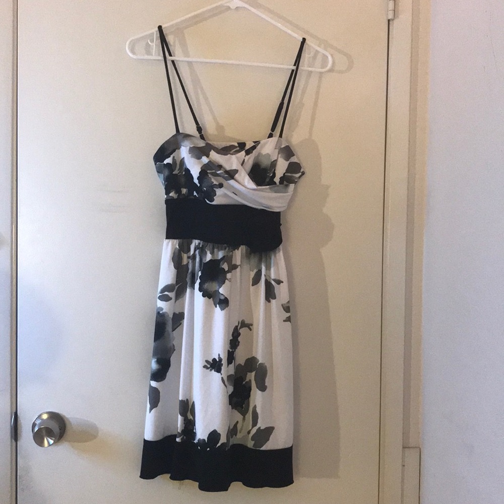 Black & White Floral Dress